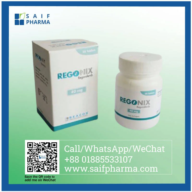 Regonix 40 mg (Regorafenib) 1 Colorectal Cancer Medicine Regorafenib