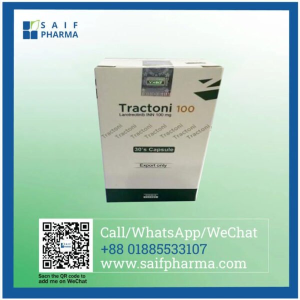 Tractoni 100 mg Larotrectinib: Revolutionizing Cancer Treatment | Supplier Saif Pharma
