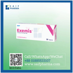 Exemis 25 mg (Exemestane) tablets for postmenopausal breast cancer hormone therapy