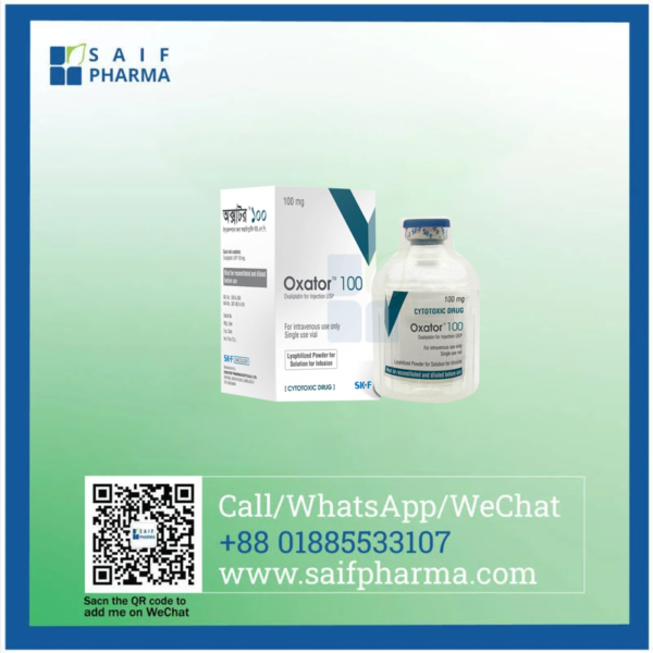 Oxator 100 mg Oxaliplatin Injection for colorectal cancer treatment by Eskayef Pharmaceuticals