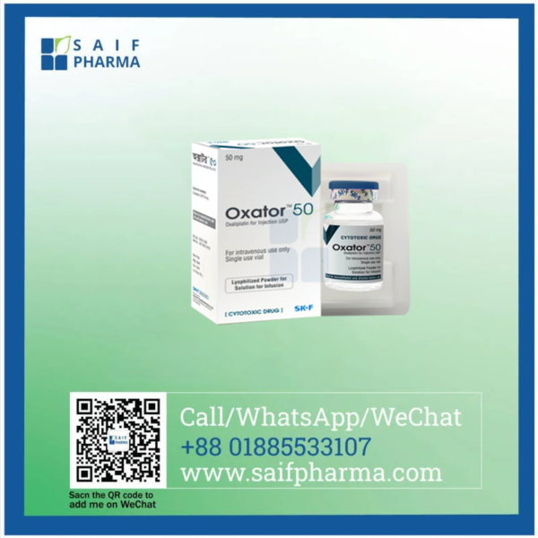 Oxator 50mg (Oxaliplatin) Injection - Advanced platinum-based chemotherapy for colorectal cancer treatment