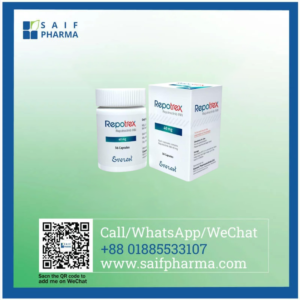 Repotrex 40 mg Repotrectinib capsules for ROS1 and NTRK positive cancer treatment.